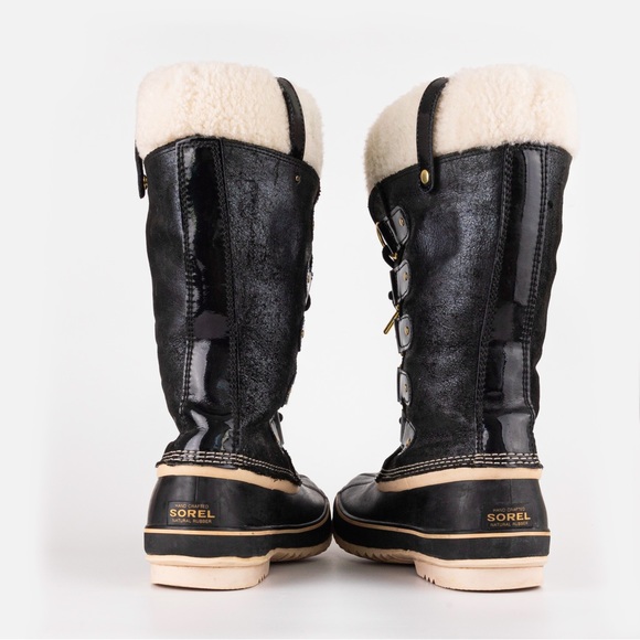 Sorel Joan of Arctic Holiday leather shearling boots Women’s size 11 - Picture 9 of 15